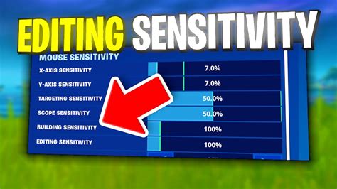 New Build Editing Sensitivity For Mouse Keyboard Best Fortnite