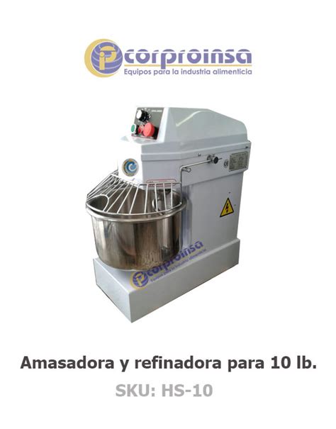 Amasadora Y Refinadora Libras Corproinsa