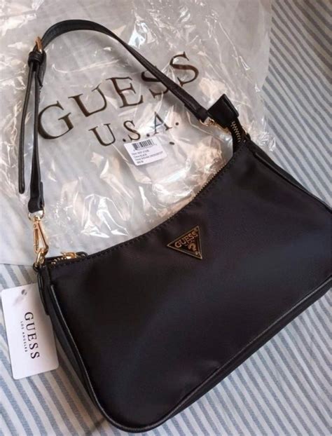 Original Guess Kili Kili Shoulder Baguette Bag Women S Fashion Bags