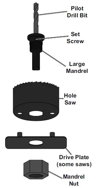 Warrior 57524 18 Piece Carbon Steel Hole Saw Set Owners Manual