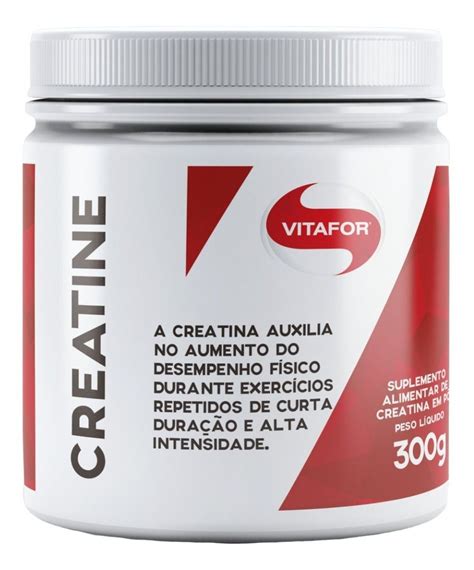 Creatina Vitafor Creatine 300g Monohidratada 100 Original Fast