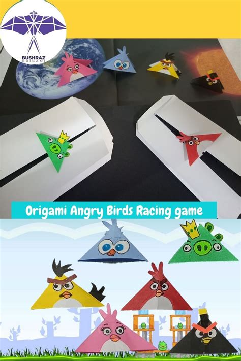 How to Make Easy Origami Angry Birds Craft with Propeller/Angry Birds ...