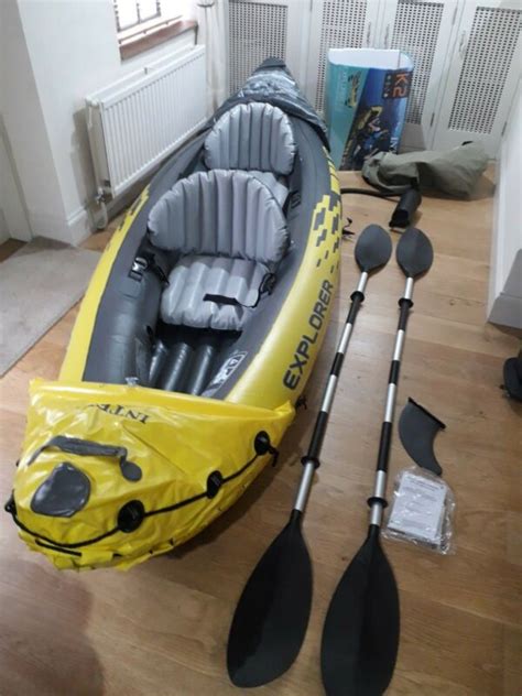 Intex Explorer K Kayak Person Inflatable Canoe Boat With Pump