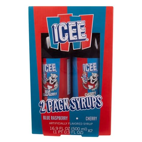 Icee Syrup Blue Raspberry Cherry 2 Pack