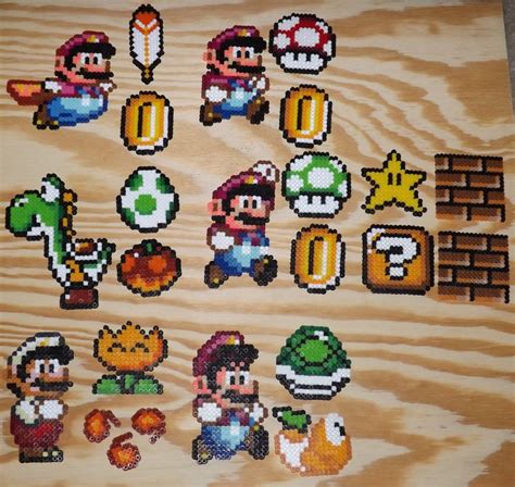 Super Mario World Perler Collection By Kamikazekeeg Perler Bead Mario