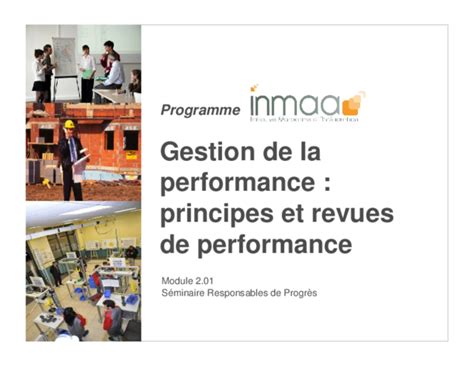 Pdf Gestion De La Performance Principes Et Revues De Performance