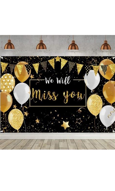 We Will Miss You Farewell Party Banner Backdrop Hobbies Toys