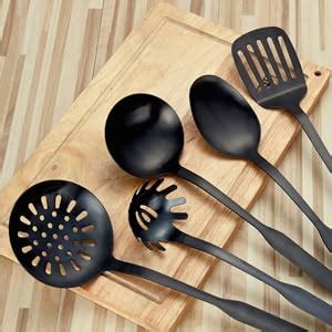 Amazon Berglander Matte Black Cooking Utensil Set Titanium