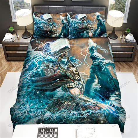 Norse Mythology Gods Thor Bed Sheets Spread Comforter Duvet Cover