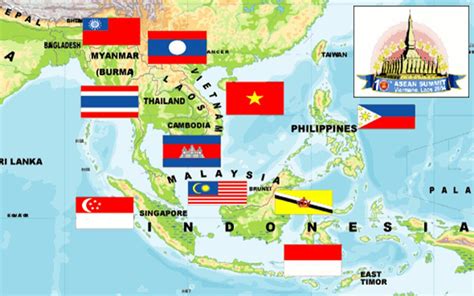 Peta Asean Hd Negara Negara Asean Gambar Asia Tenggara Lengkap Images