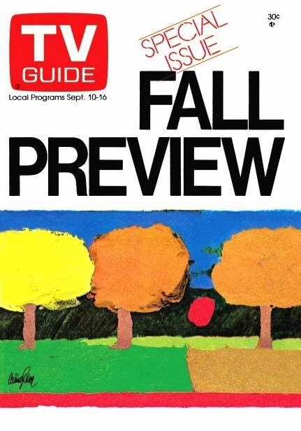 Past Print TV Guide Fall Preview Covers