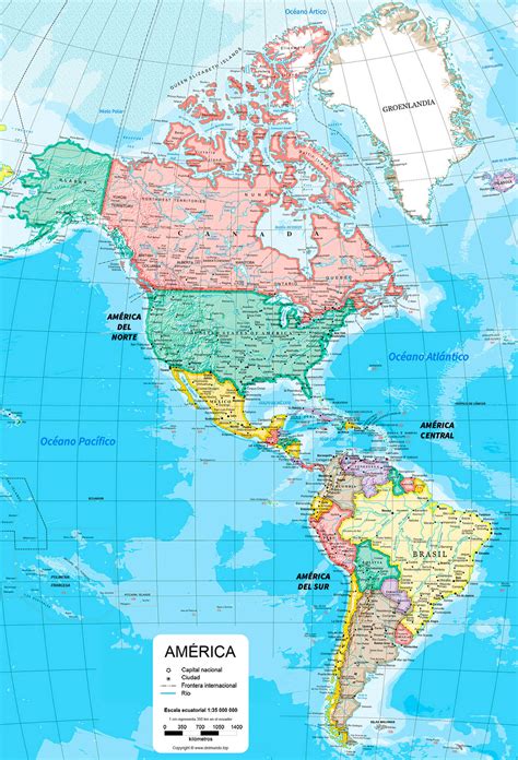 Mapa De América Político Y Físico Mudo Y Con Nombres 57 Off
