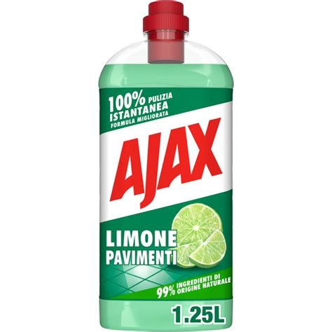 AJAX LIMONE PAVIMENTI DETERGENTE PAVIMENTI ULTRA SGRASSANTE 1 25 LT