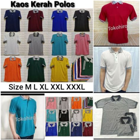 Jual KAOS KERAH POLO LAKOS LENGAN PENDEK KAOS PRIA BERKERAH