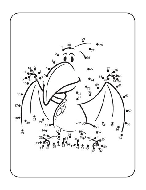 Kids Dinosaur Coloring Pages Dot to Dot Coloring Pages Creative ...