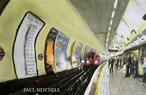 LONDON UNDERGROUND PAINTINGS - Meeting Benches