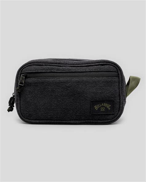 Shop Billabong Kings Hemp Dopp Kit Waist Bag In Black Fast Shipping