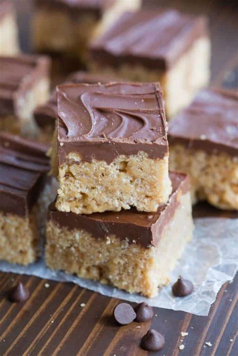 Scotcheroos Krispie Treats Recipe Peanut Butter Rice Krispie Treats