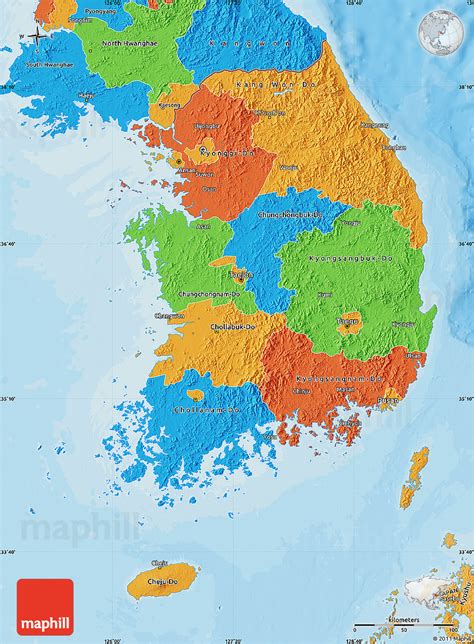 Political Map Of South Korea Images