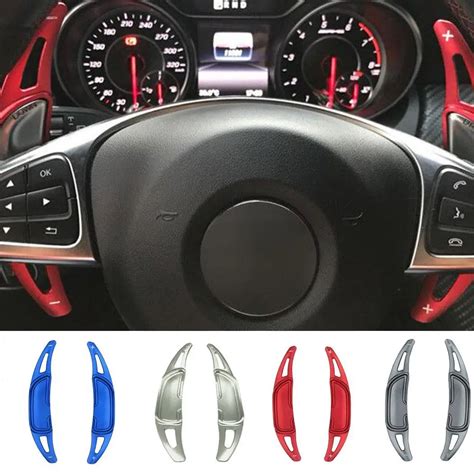 Pair Aluminum Car Steering Wheel Shift Paddle Extension Shifter For