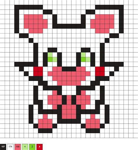 Fnaf Perler Beads Five Nights At Freddys In 2023 Pixel Art Pixel Art Templates Pixel Drawing