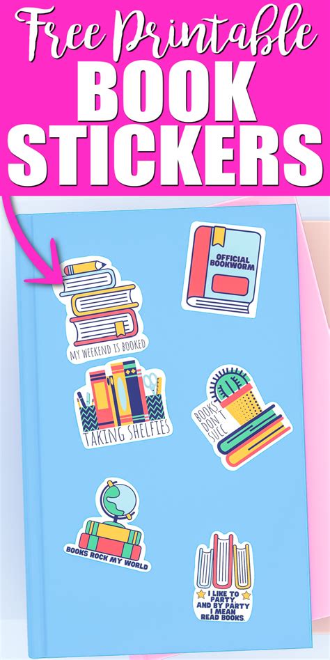 Book Stickers Free Printable Stickers For Book Lovers In 2021 Book