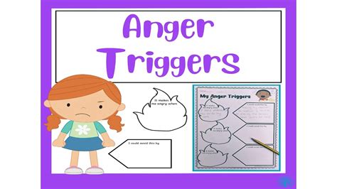 Anger Triggers Worksheet By Teach Simple