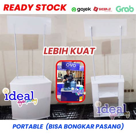 Jual Event Desk Meja Jualan Meja Promosi Meja Pameran Booth Portable