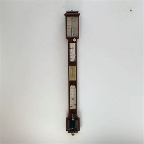 Early Victorian Weather Station Stick Barometer By Andrew Ross London