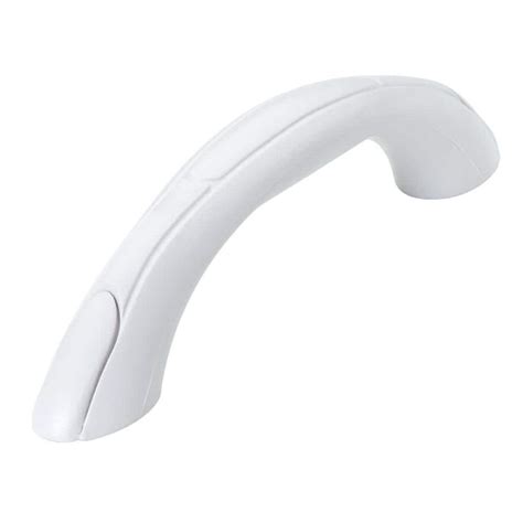 Attwood Vinyl Grab Handle White 2050 5 The Home Depot