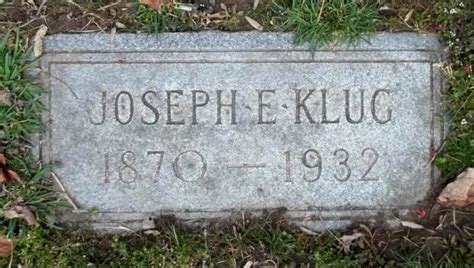 Joseph E Klug Find A Grave Memorial