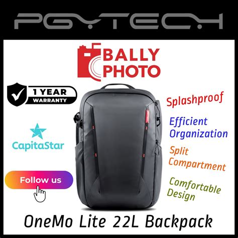 Pgytech Onemo Lite Backpack Twilight Black L Cb Photography