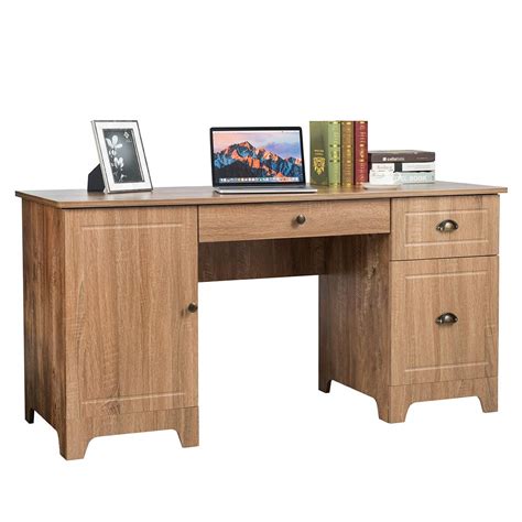 Buy Tangkula Inches Computer Desk Wood Executive Desk Home Office