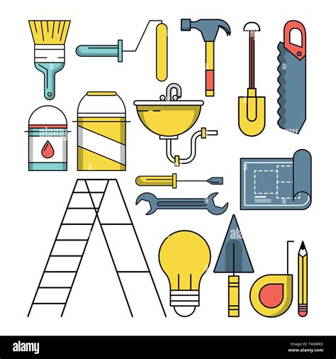 Construction Tools Cartoons Stock Vector Image Art Alamy