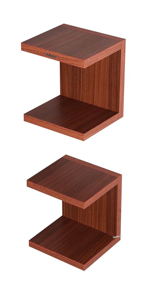 Madhuran Engineered Wood Wall Mounted Books Shelf Set Of 2 Matteteak Invisible Library