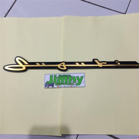 Jual EMBLEM SUZUKI LATIN JIMNY KATANA BISA UNTUK GRILL JDM STYLE