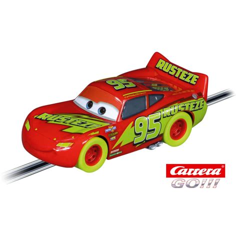 Coche Carrera Go Disney Pixar Cars Rayo McQueen Glow Racer