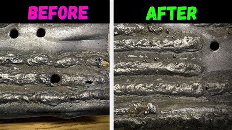 Weld Test Results Before And After Harbor Freight Gasless Flux Core