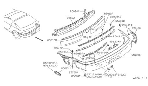 Rear Bumper 1994 Nissan Sentra