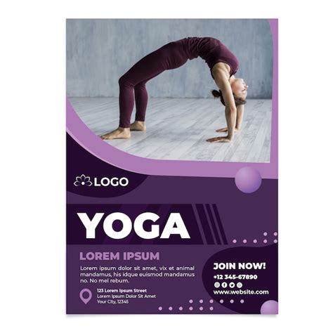 Plantilla De Cartel De Clase De Yoga Vector Gratis