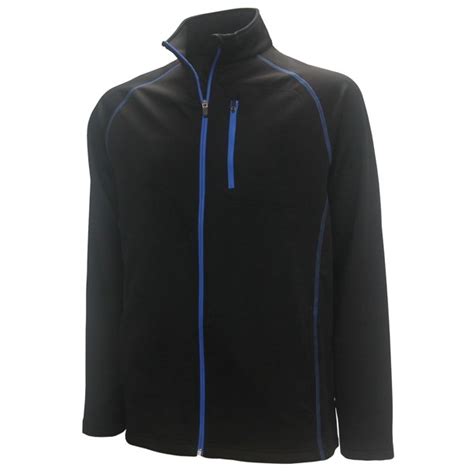 Forresters Mens Full Zip 2 Ply Performance Golf Jacket Large Black