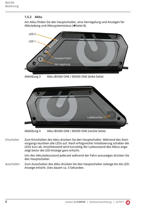 Akku Maxon BIKEDRIVE Gebrauchsanleitung Seite 6 ManualsLib