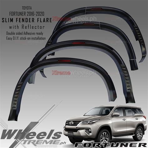 Toyota Fortuner To Slim Fender Flare With Reflector And