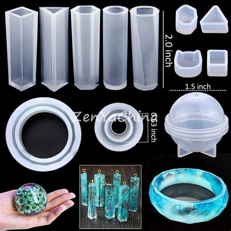 94pcs Mixed Epoxy Resin Molds Set Jewelry Making Resin Casting Etsy