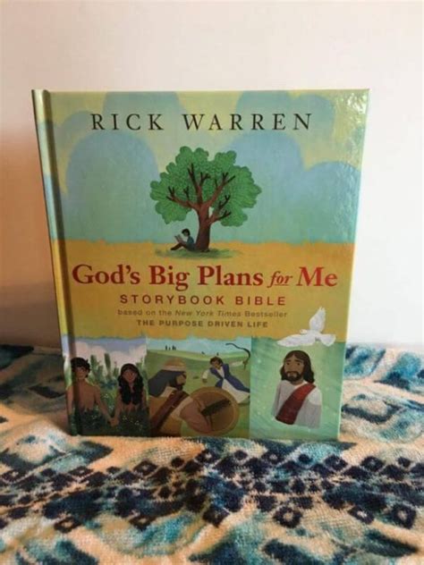 Rick Warren's God's Big Plans For Me Storybook Bible Review and ...