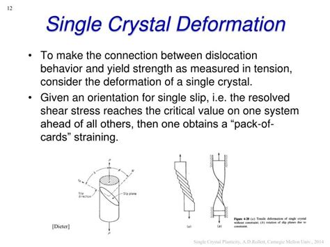 Ppt Plastic Deformation Of Single Crystals Powerpoint Presentation