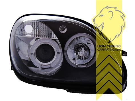 LED Angel Eyes Scheinwerfer für Mercedes Benz SLK R170 schwarz eBay