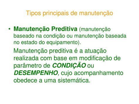 PPT Gestão da Manutenção PowerPoint Presentation free download ID