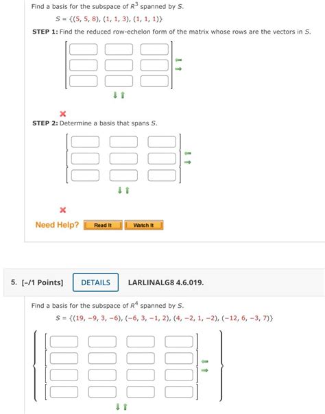 Solved Find A Basis For The Subspace Of R3 Spanned By S Chegg