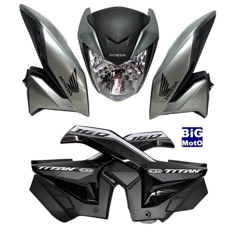 Kit CG Titan 2022 Frente Frontal Farol CG Titan 160 2022 Prata Ibiuna